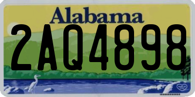 AL license plate 2AQ4898