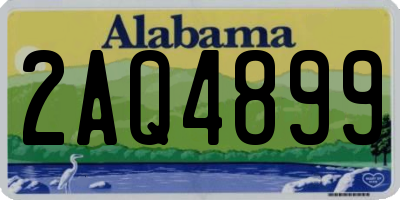 AL license plate 2AQ4899