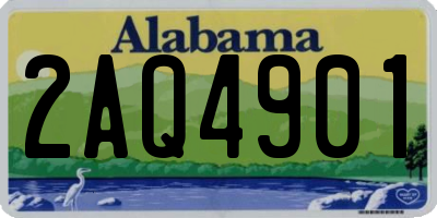 AL license plate 2AQ4901