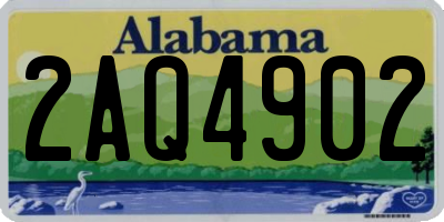 AL license plate 2AQ4902