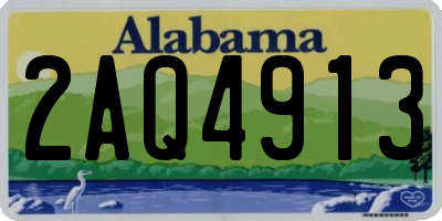 AL license plate 2AQ4913