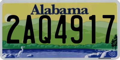 AL license plate 2AQ4917