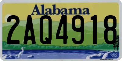 AL license plate 2AQ4918