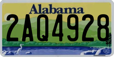 AL license plate 2AQ4928