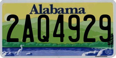 AL license plate 2AQ4929