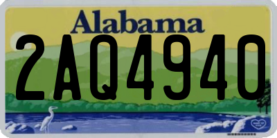 AL license plate 2AQ4940