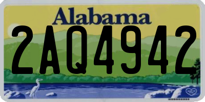 AL license plate 2AQ4942