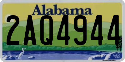 AL license plate 2AQ4944