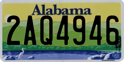 AL license plate 2AQ4946