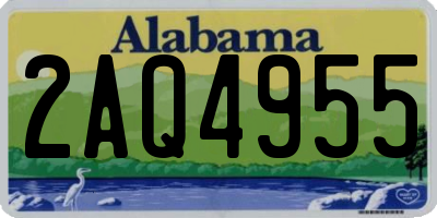 AL license plate 2AQ4955