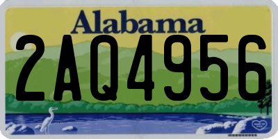 AL license plate 2AQ4956