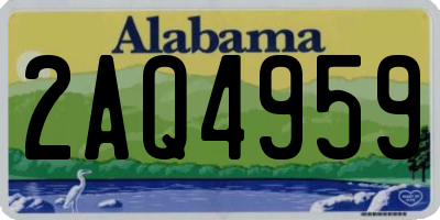 AL license plate 2AQ4959