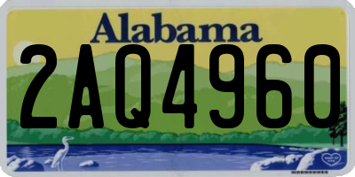 AL license plate 2AQ4960