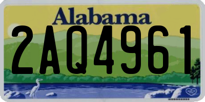 AL license plate 2AQ4961