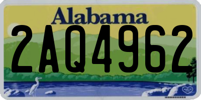 AL license plate 2AQ4962