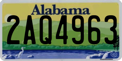 AL license plate 2AQ4963