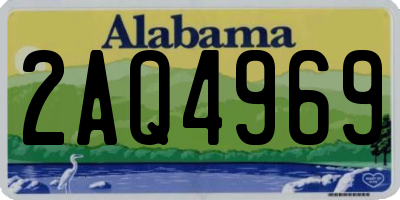 AL license plate 2AQ4969