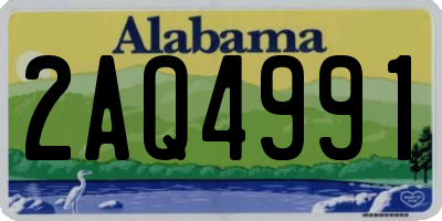 AL license plate 2AQ4991