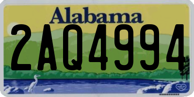 AL license plate 2AQ4994