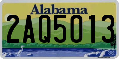 AL license plate 2AQ5013