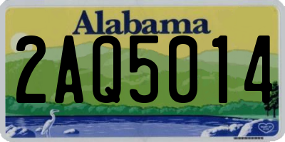 AL license plate 2AQ5014