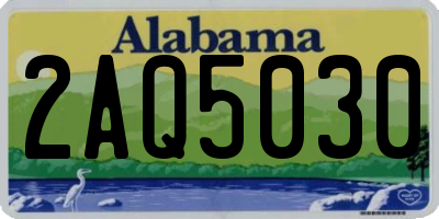 AL license plate 2AQ5030