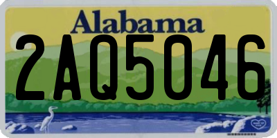 AL license plate 2AQ5046