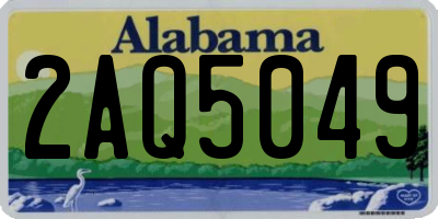 AL license plate 2AQ5049