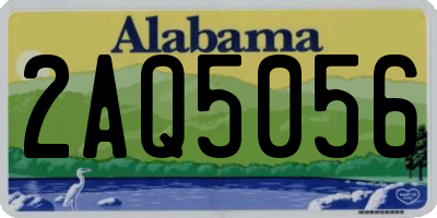 AL license plate 2AQ5056