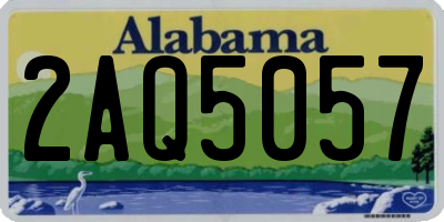 AL license plate 2AQ5057