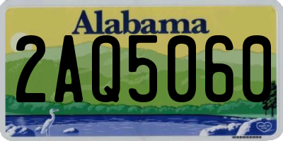 AL license plate 2AQ5060