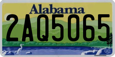AL license plate 2AQ5065