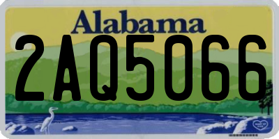 AL license plate 2AQ5066