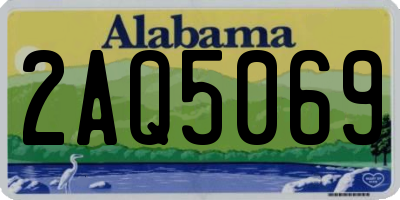 AL license plate 2AQ5069