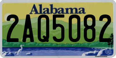 AL license plate 2AQ5082