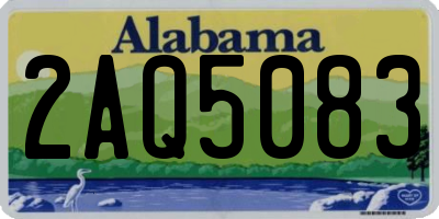 AL license plate 2AQ5083