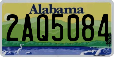 AL license plate 2AQ5084