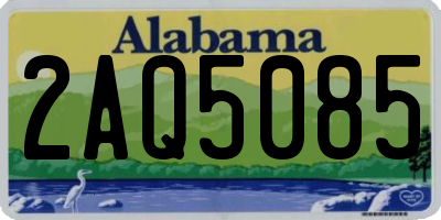 AL license plate 2AQ5085