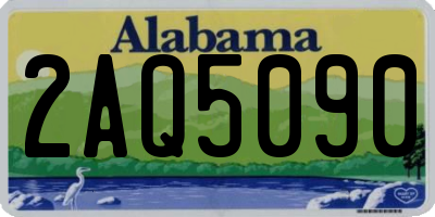 AL license plate 2AQ5090