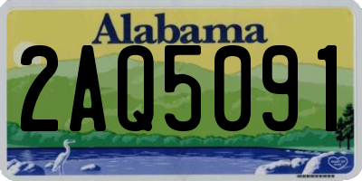 AL license plate 2AQ5091