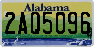AL license plate 2AQ5096