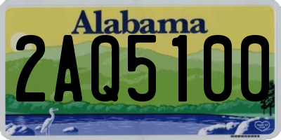 AL license plate 2AQ5100