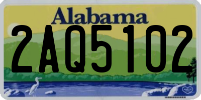 AL license plate 2AQ5102