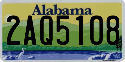 AL license plate 2AQ5108