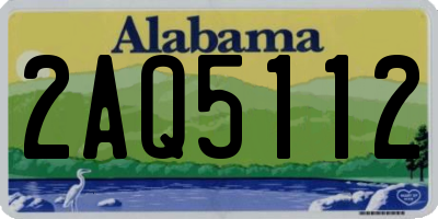AL license plate 2AQ5112
