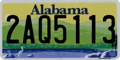AL license plate 2AQ5113