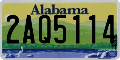 AL license plate 2AQ5114
