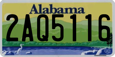 AL license plate 2AQ5116