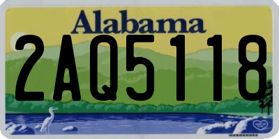 AL license plate 2AQ5118