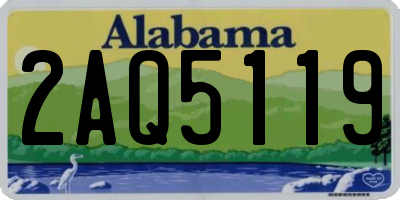 AL license plate 2AQ5119